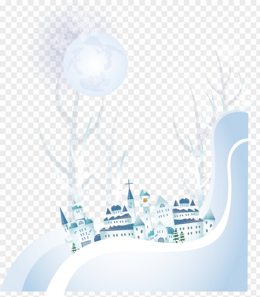 Snowy Winter Tourism Creatives Euclidean Vector Snow Illustration PNG