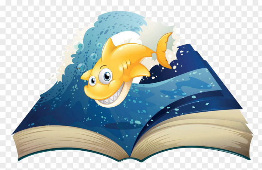 The Shark On Cartoon Book Stock Photography Royalty-free Clip Art PNG