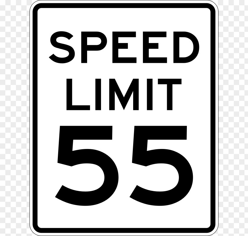 Black And White Road Signs United States Car Speed Limit Traffic Sign Miles Per Hour PNG