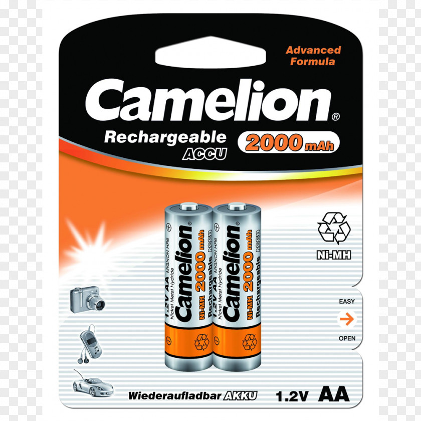 Camelion Battery Charger Nickel–metal Hydride Rechargeable AAA PNG