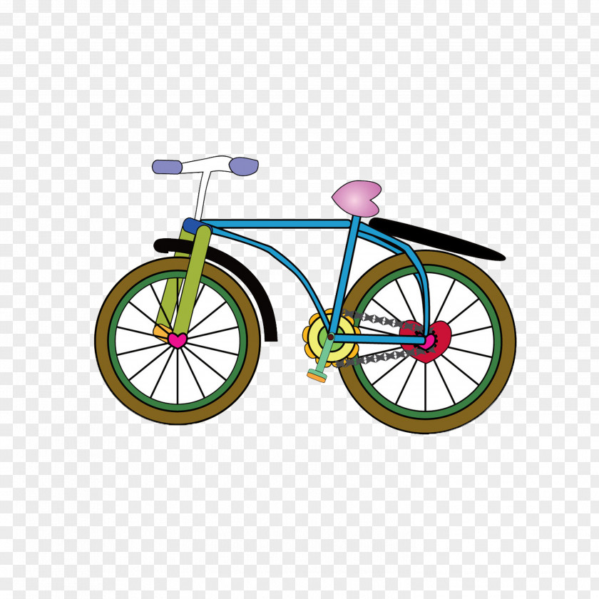 Creative Bike Bicycle Cycling Cartoon PNG
