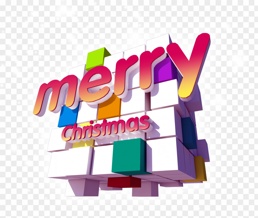 Cube Christmas Eve Poster Decoration Greeting Card PNG