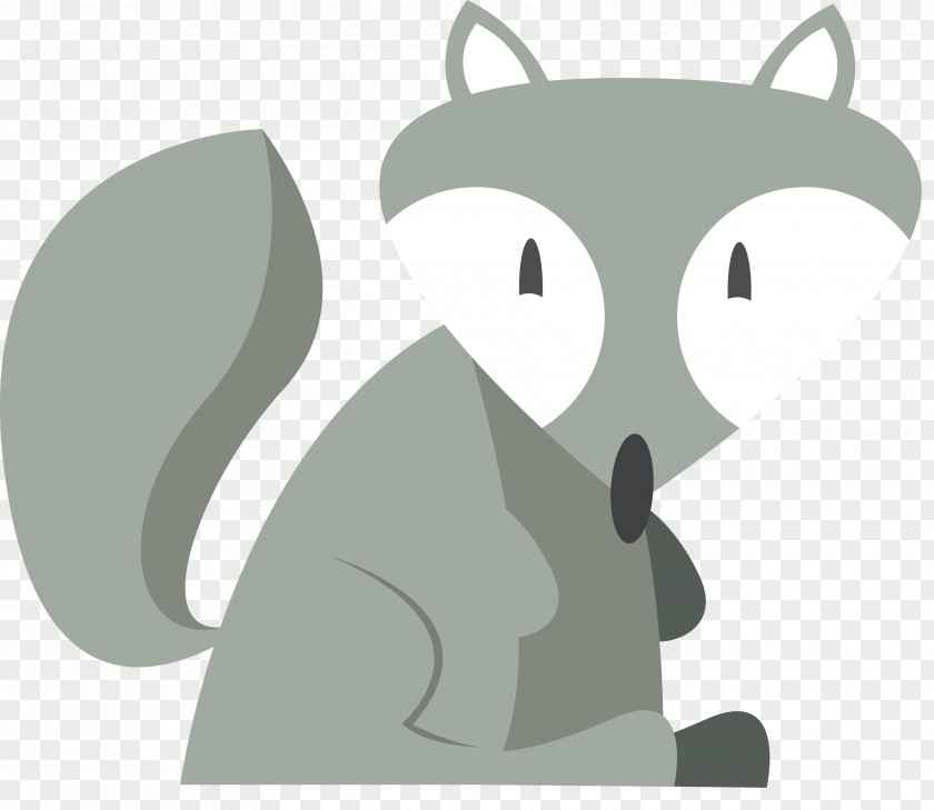 Gray Fox Design Red Animal Clip Art PNG