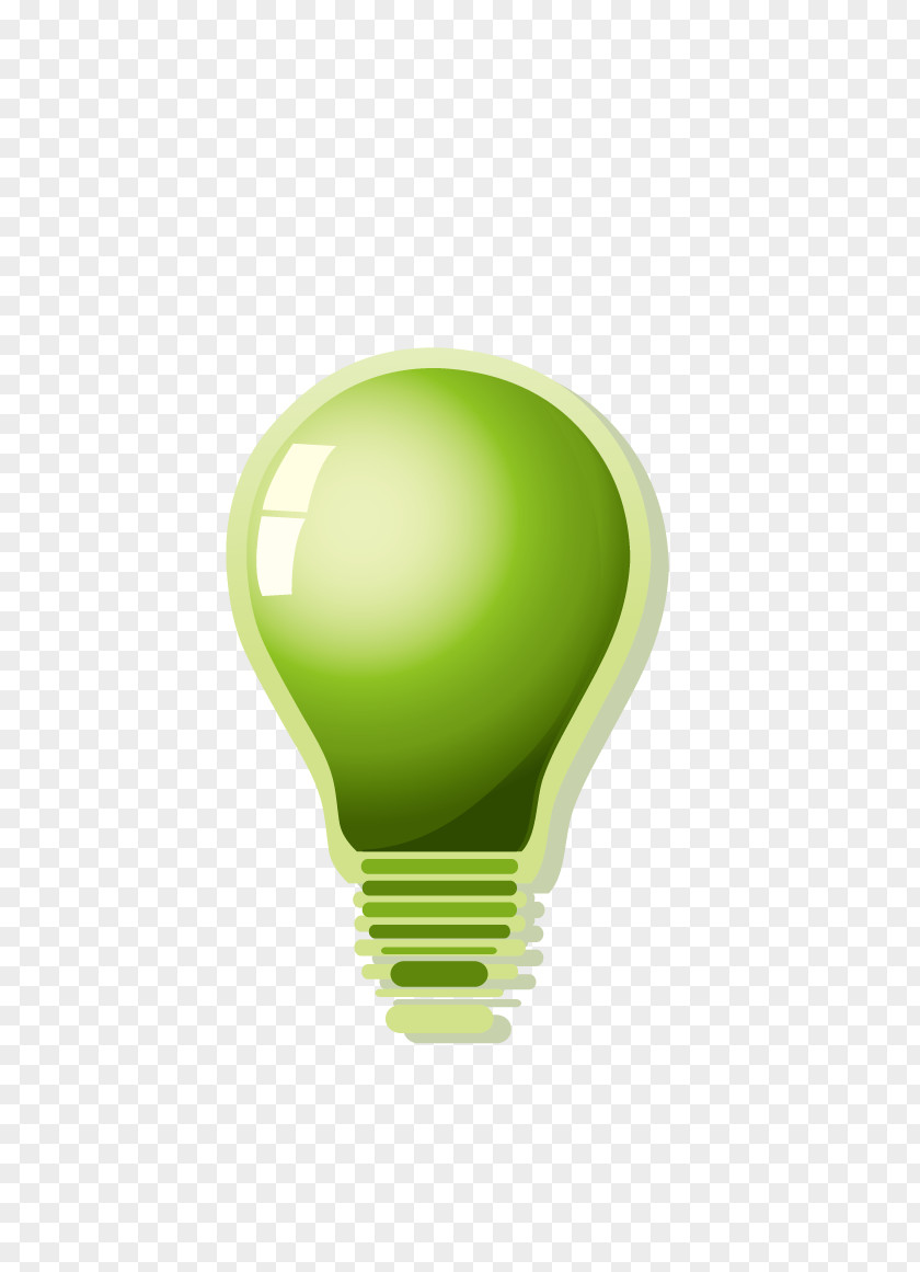 Green Light Bulb Incandescent PNG