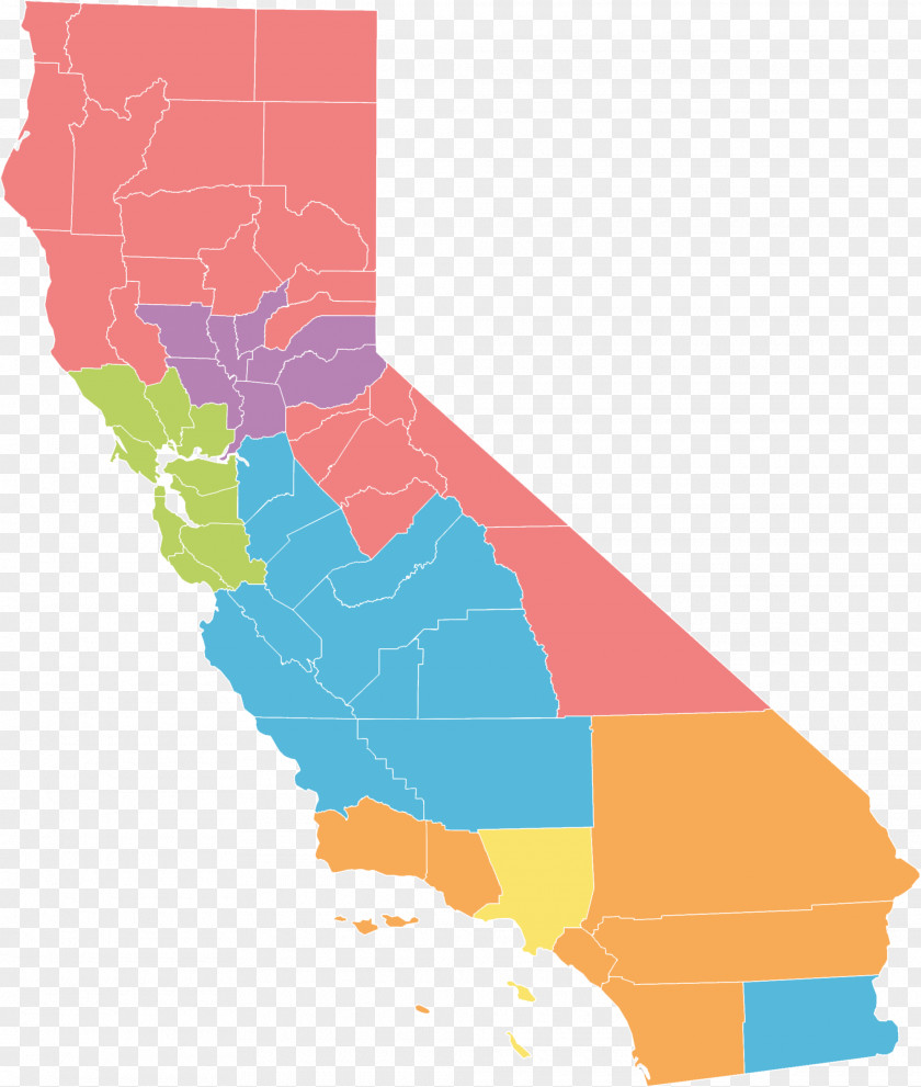 Map Southern California Cal 3 Northern Ballot Measure PNG