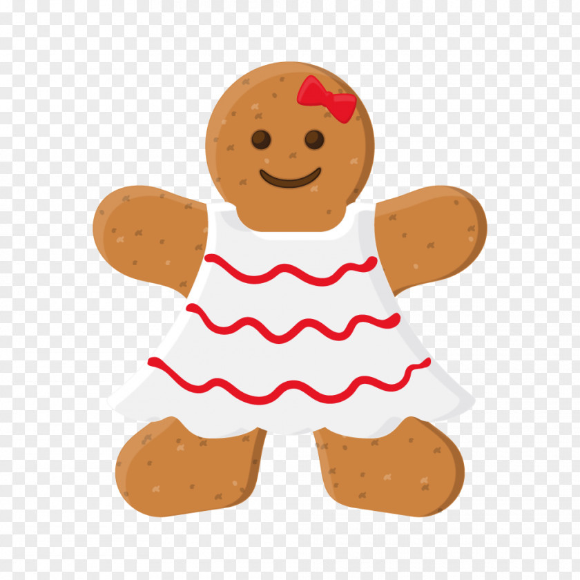 Christmas Gingerbread Man Biscuits Day Food PNG