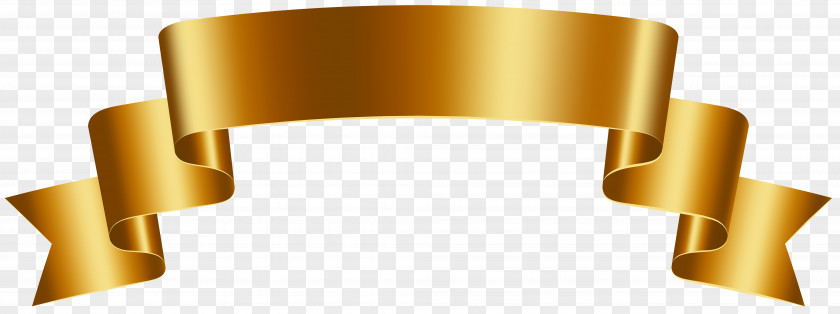 Luxury Gold Banner Clip Art Image PNG