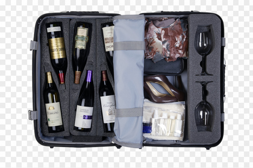 Wine Beer Suitcase Champagne Bottle PNG