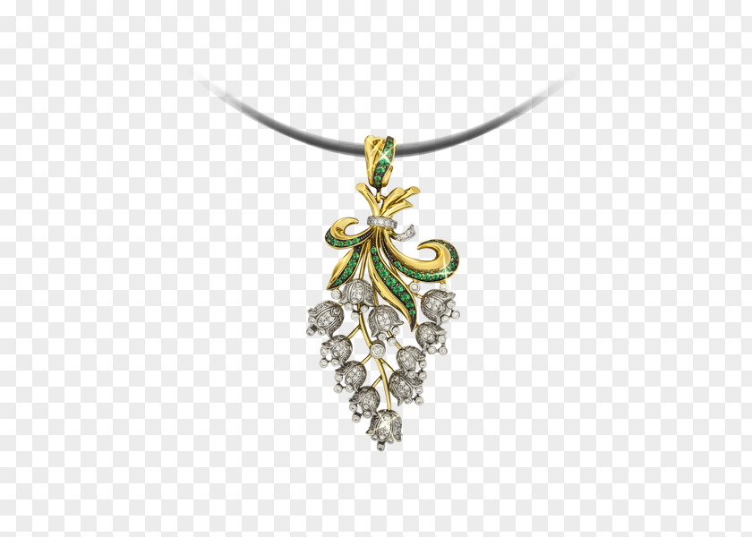 Lily Of The Valley Ring Charms & Pendants Necklace Gemstone Gold Jewellery PNG