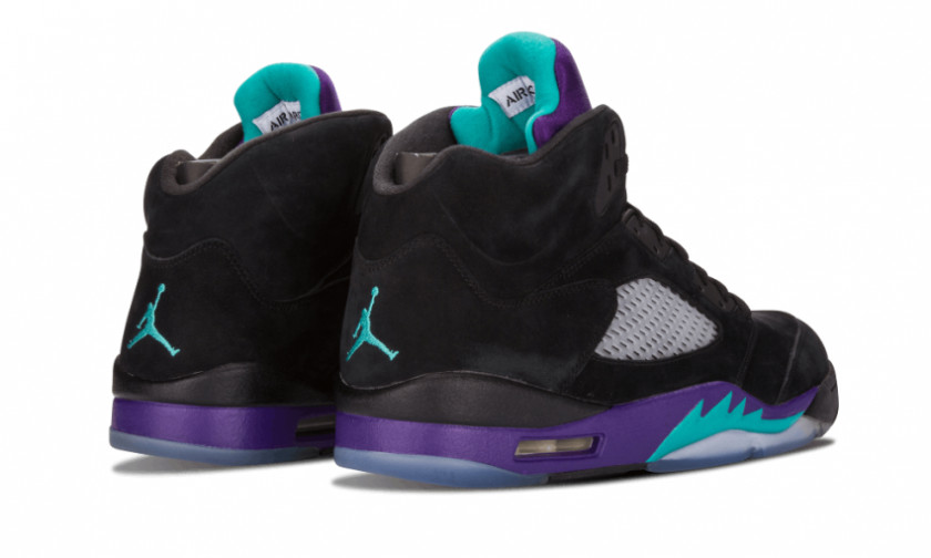 Nike Air Jordan 5 Retro 'Black Grape' Mens Sneakers Sports Shoes PNG