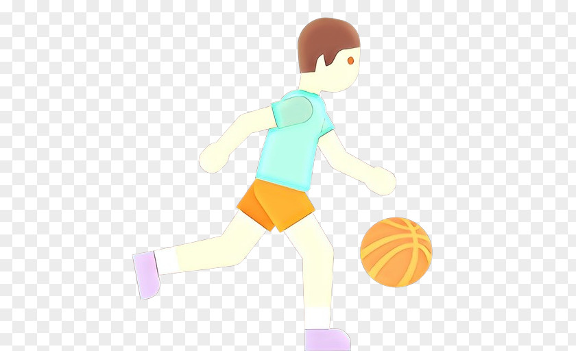 Playing Sports Basketball Volleyball Cartoon PNG