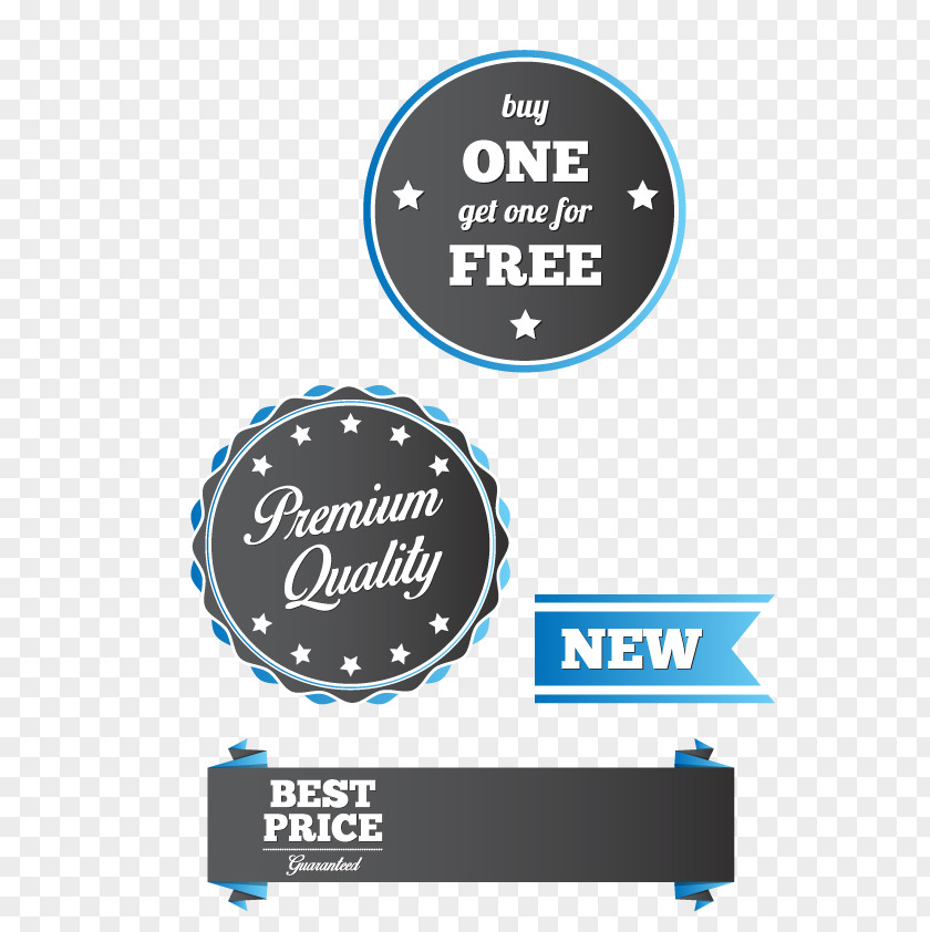 PPT Vector Label Blue Euclidean PNG