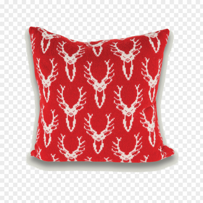 White Cushion Deer Throw Pillows Antler PNG