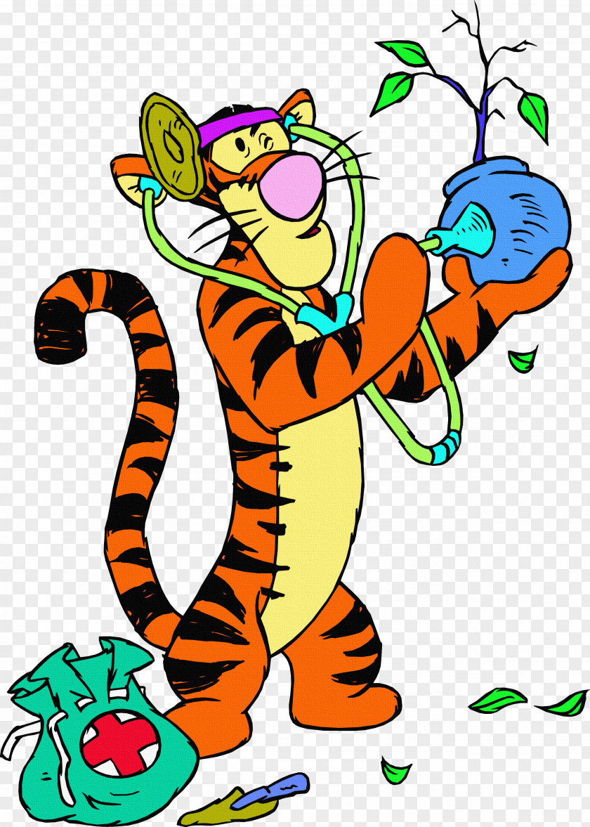 Winnie Pooh Bouncy Tigger The Coloring Book Clip Art PNG