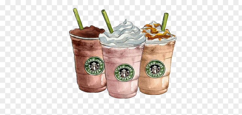 Cartoon Starbucks Frappuccino Coffee Latte Milkshake Clip Art PNG