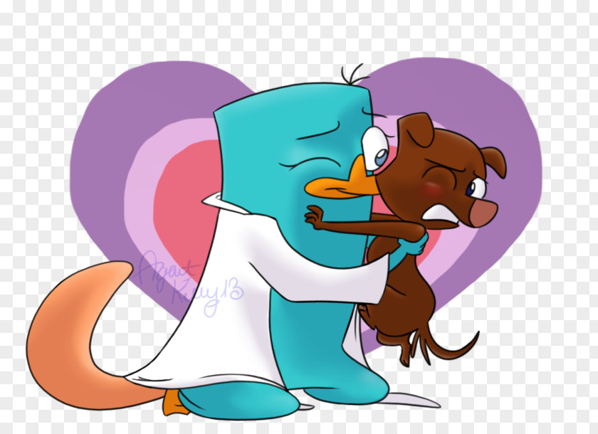 Hugs And Kisses Perry The Platypus Canidae Illustration DeviantArt PNG