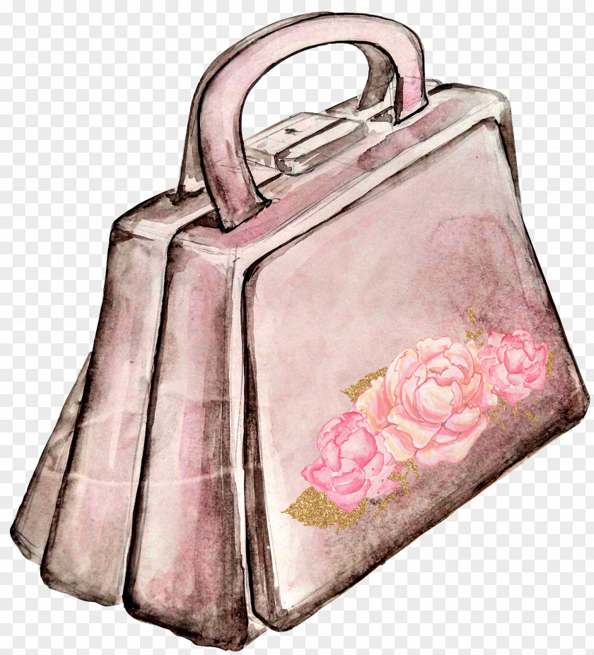 Shoulder Bag Luggage And Bags Watercolor Background PNG