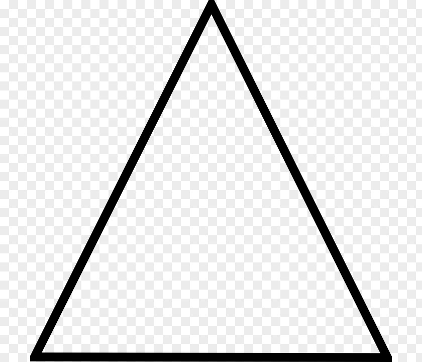 Triangle Black And White PNG