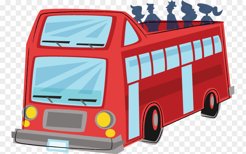 Bus Tour Service Guide Clip Art PNG