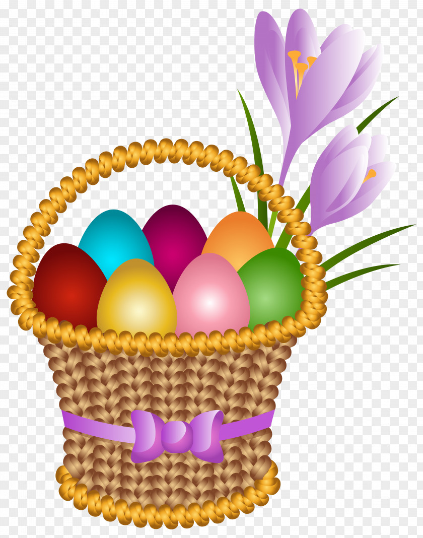 Easter Egg Basket Transparent Clip Art Image Bunny In The PNG