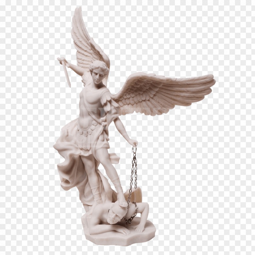 Saint Michael Angel Gabriel Statue Figurine PNG