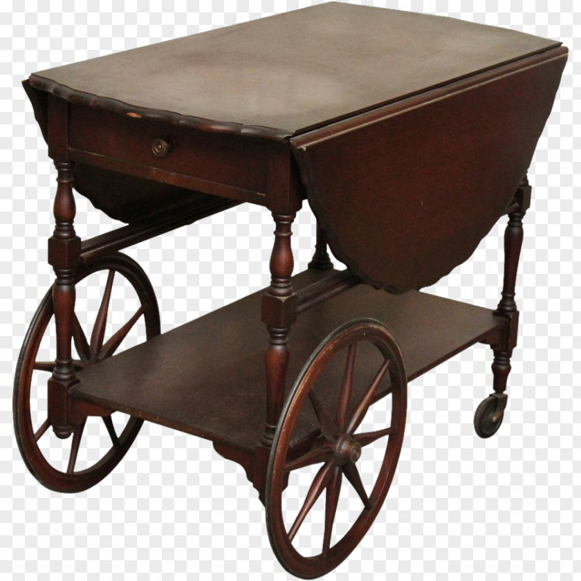 Table Vintage Clothing Cart Tea Antique PNG