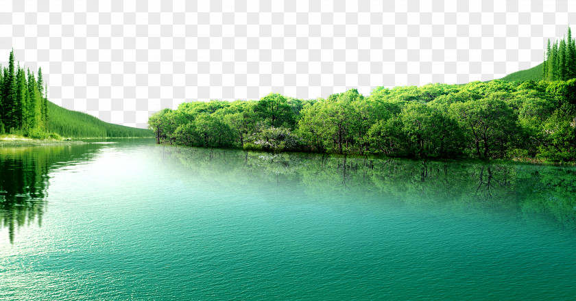 Blue Lake Beautiful PNG