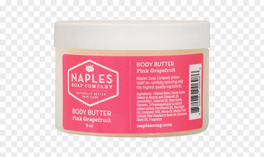 Grapefruit Peel Cream Naples Soap Company Shea Butter Coconut Water PNG