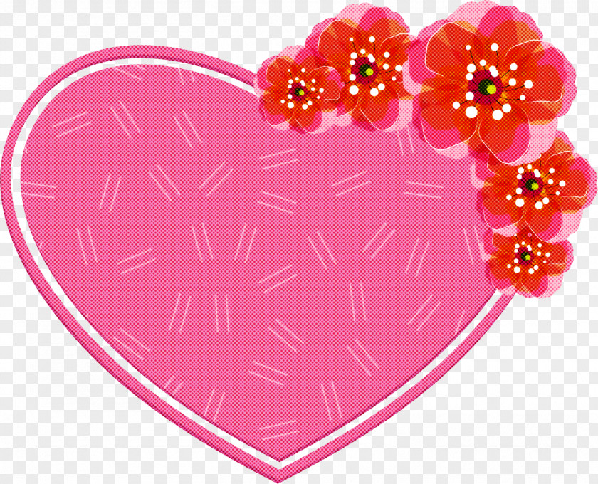Flower Heart Frame Floral PNG