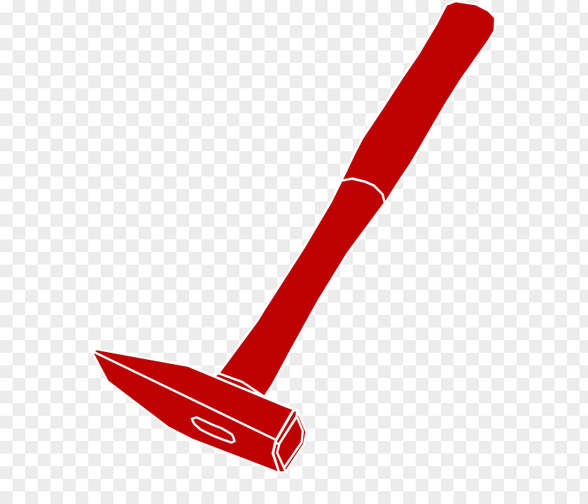 Red Hammer Clip Art Hand Tool PNG