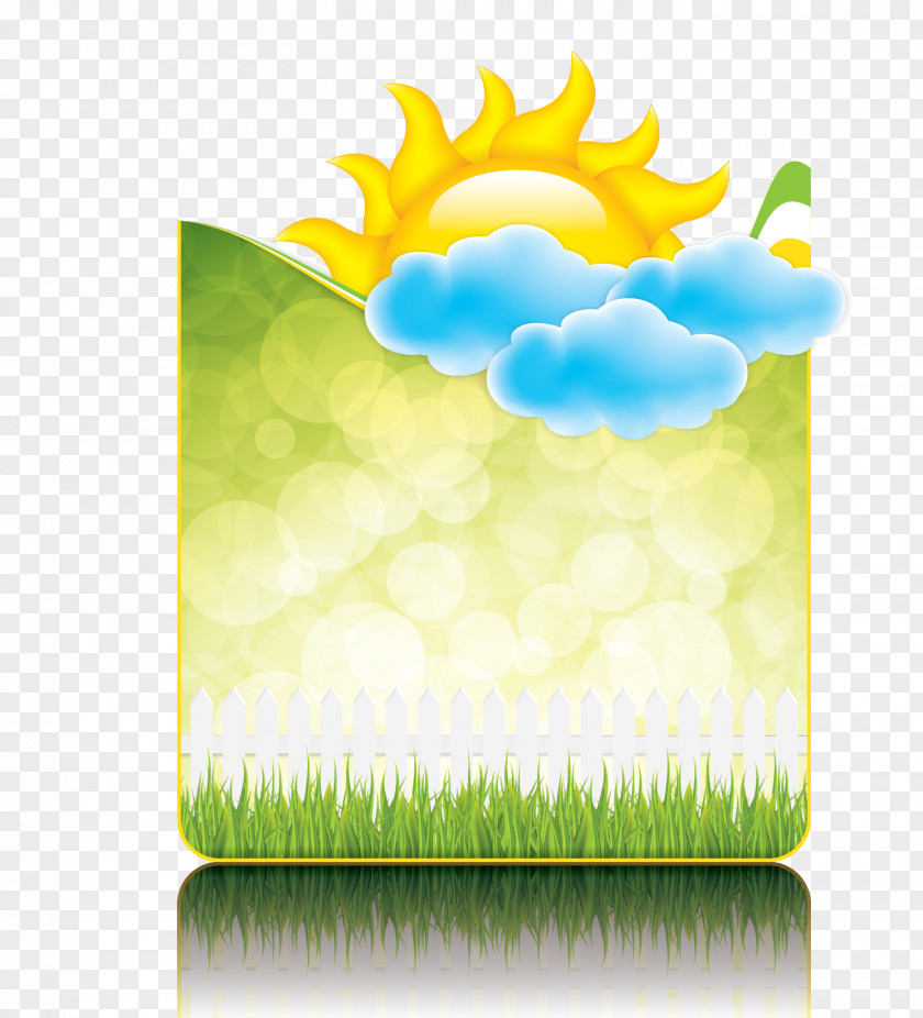 Vector Creative Green Grass Border Shading Illustration PNG