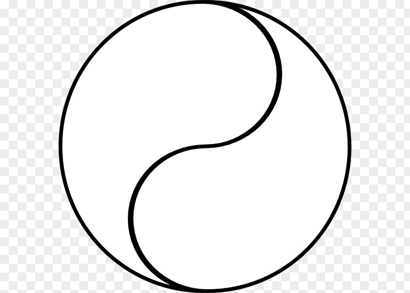 Yin Yang And Line Art Clip PNG