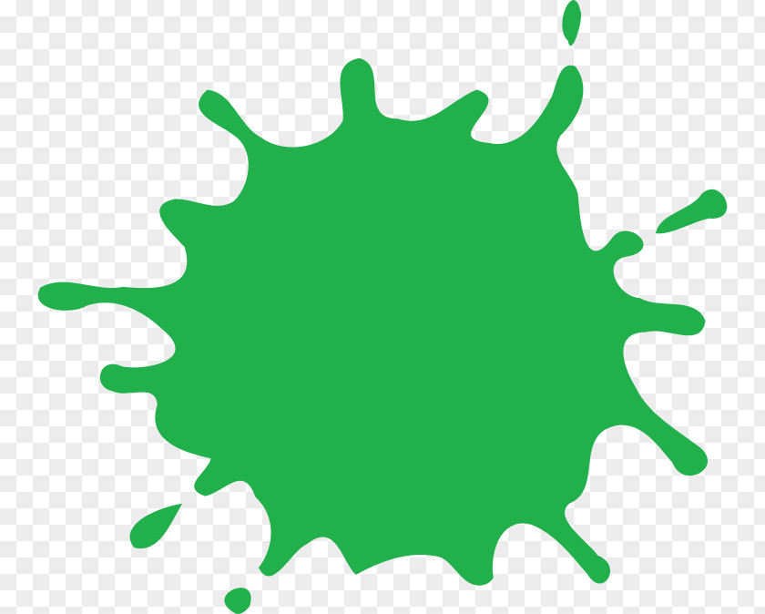 Green Paint Splat Clip Art PNG