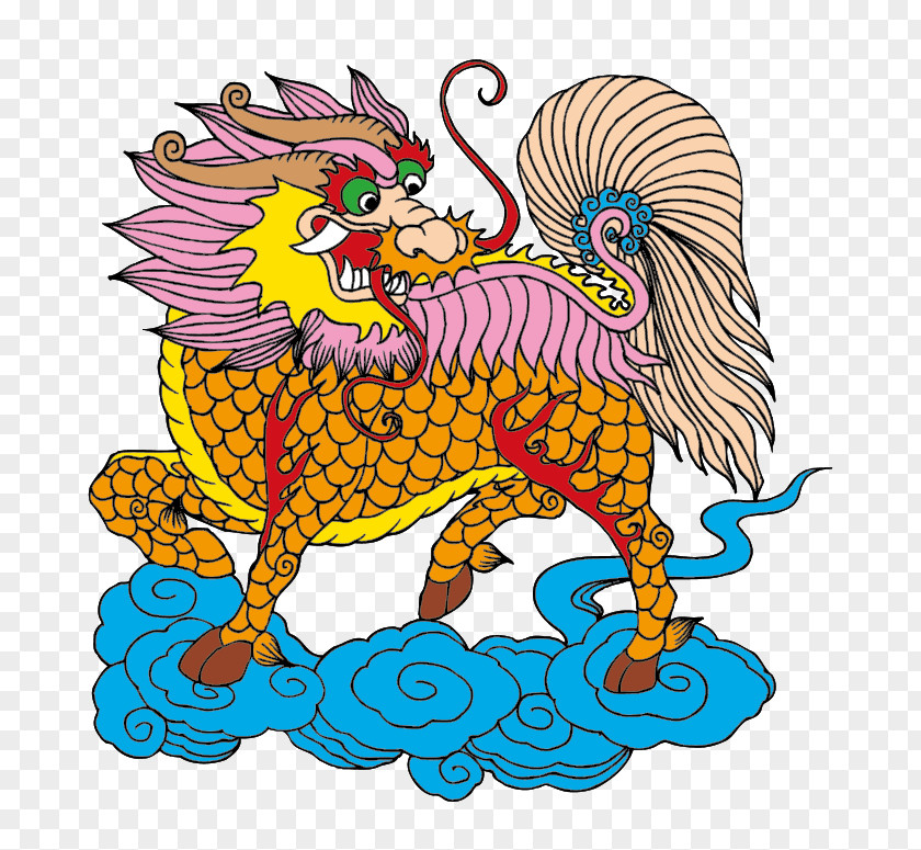 Lion Cross-stitch Embroidery Qilin Needlework PNG