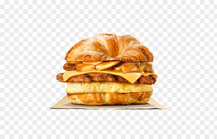 Сroissant Breakfast Sandwich Hamburger Whopper Croissant PNG