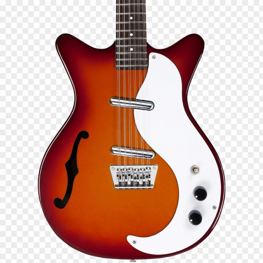 Electric Guitar Danelectro 12 String Twelve-string Semi-acoustic Shorthorn PNG