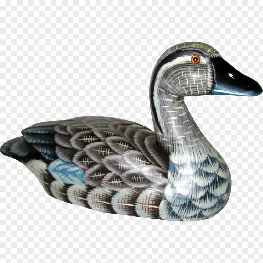 Goose Duck Fauna Figurine Teal PNG