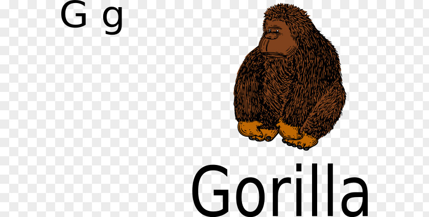 Gorilla Clip Drawing Art PNG