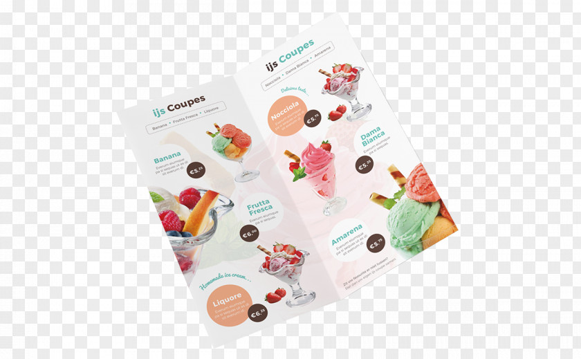 Ice Cream Flyer Paper Brand Font PNG