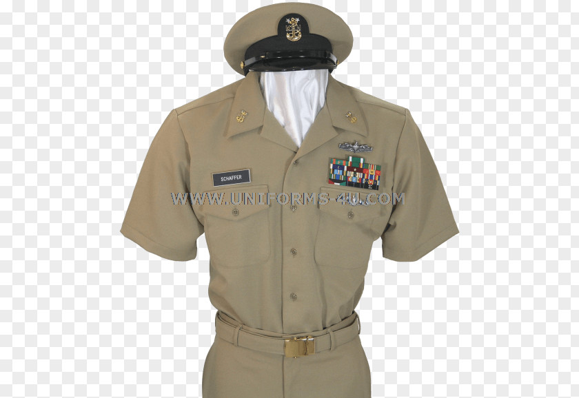 Khaki Military Uniform Chief Petty Officer United States Navy PNG