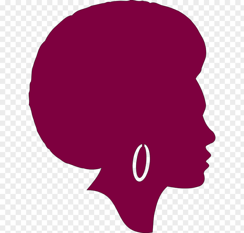 Afro Silhouette Black Clip Art PNG