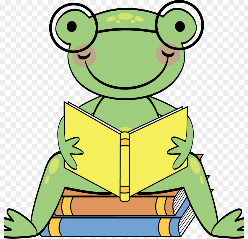 Frog Tree Book Clip Art PNG