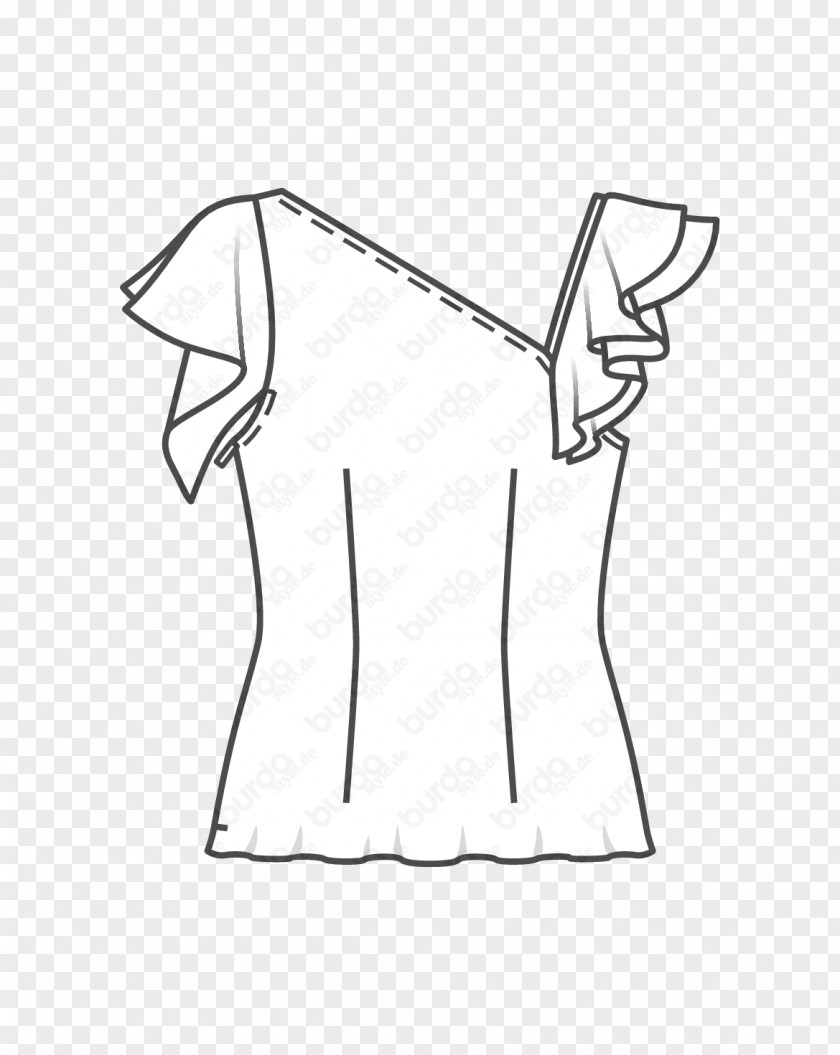 Interviewer T-shirt Shoulder White Sleeve Dress PNG