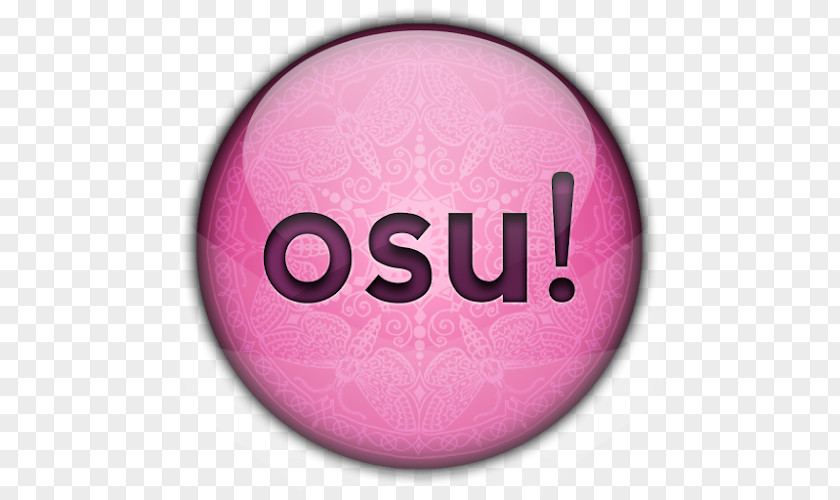 Osu Pink M Brand RTV Font PNG