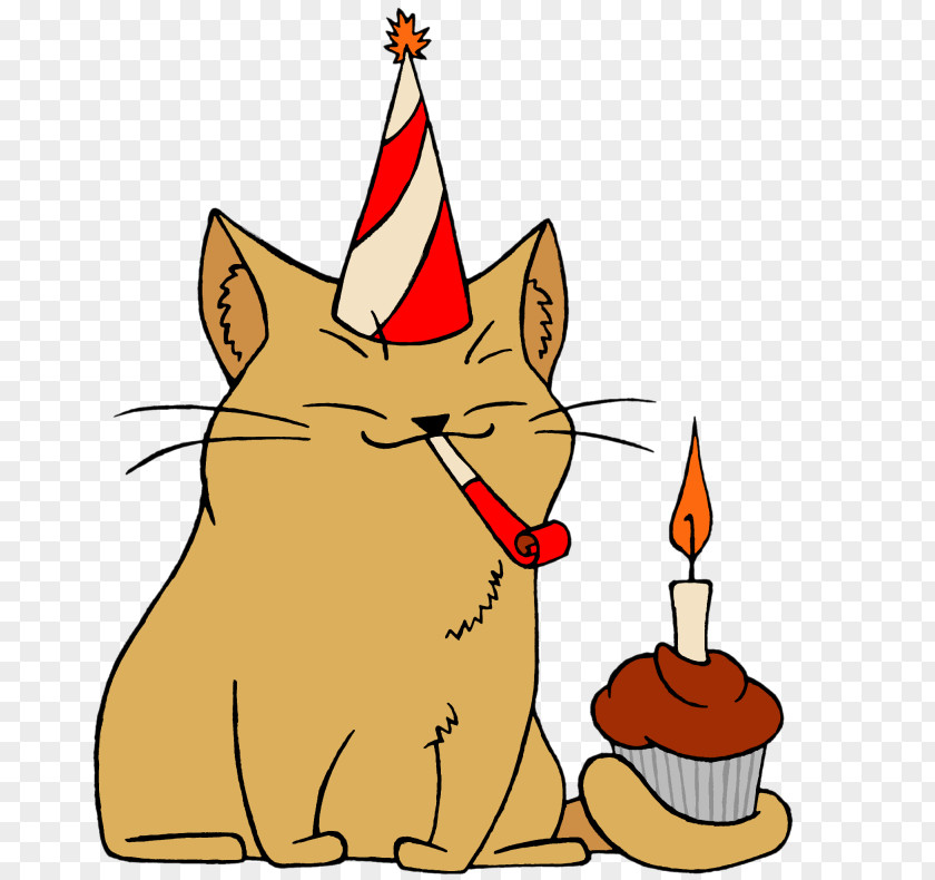 Cat Clip Art Whiskers Birthday PNG
