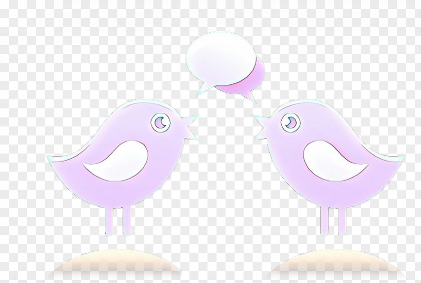 Stork Bird Pink Violet Purple Lilac Cartoon PNG