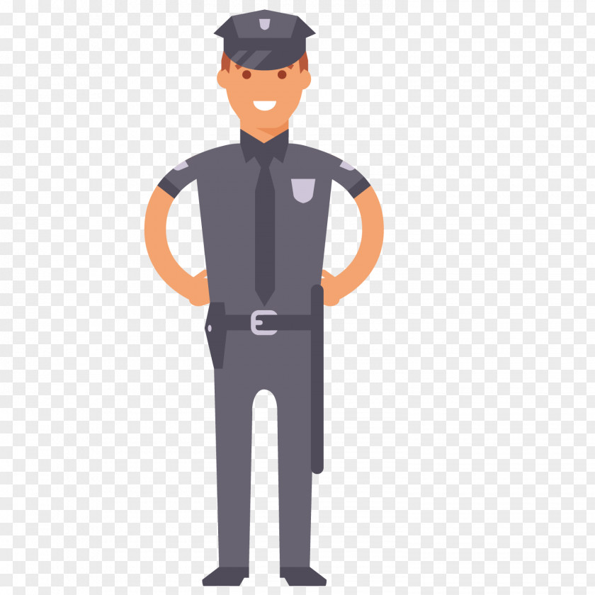A Uniformed Policeman Police Officer Royalty-free Euclidean Vector Illustration PNG