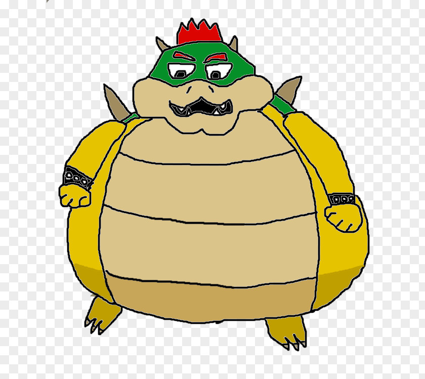 Bowser Fat Princess Turtle Food Character PNG