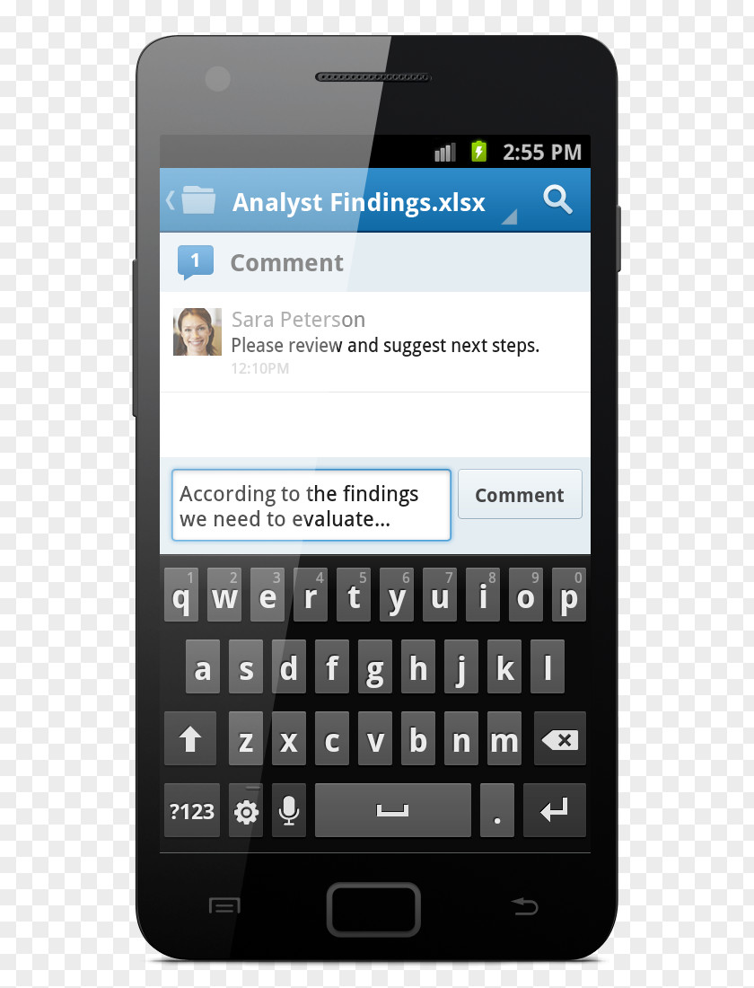 Comment Box Samsung Galaxy Ace 2 S Advance Android Smartphone PNG