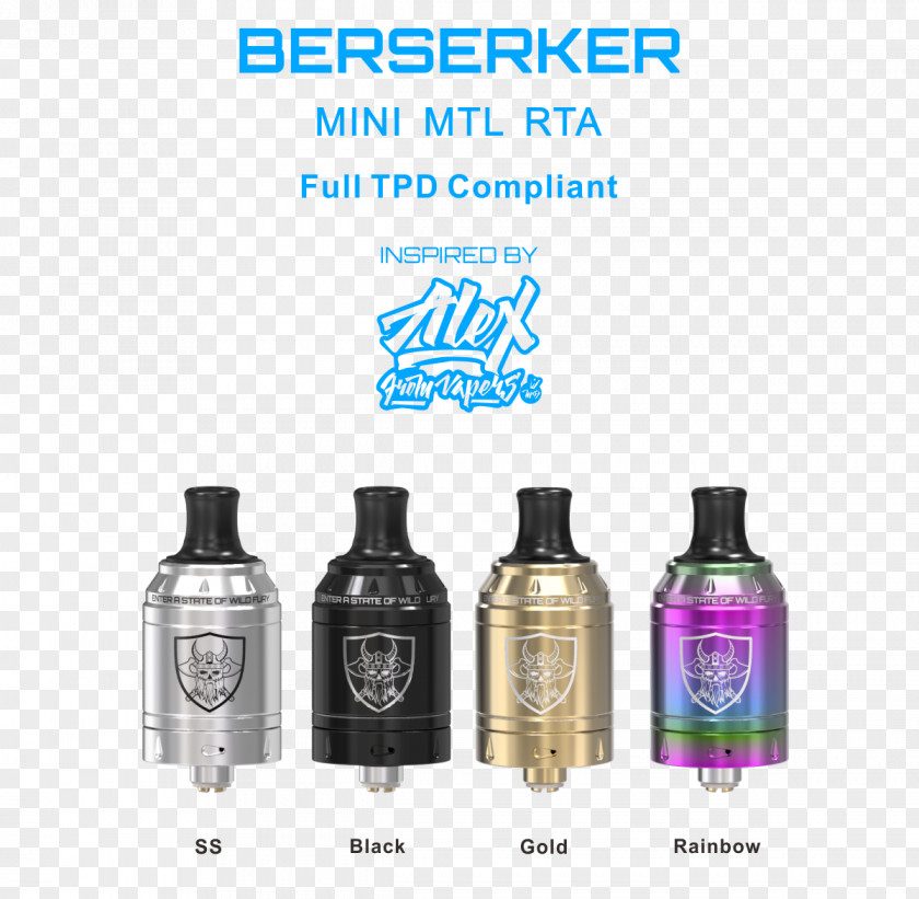 Electronic Cigarette Aerosol And Liquid Atomizer Berserker Alex From VapersMD PNG